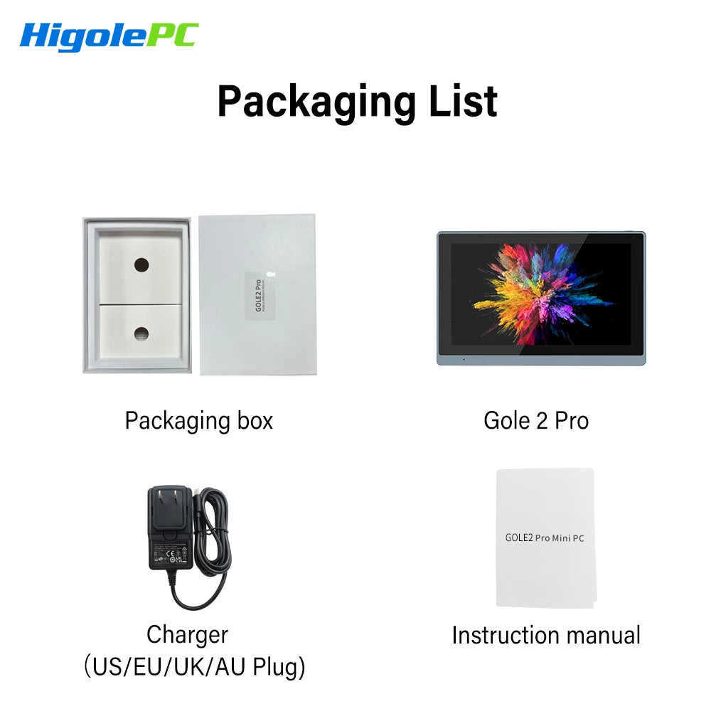 Higole Gole 2 Pro 5.5'' Intel N5095 Mini PC Windows 11 WiFi5 BT5.0  8/16GB 256GB Touch Screen 4K Desktop Computer Windows Tablet.
