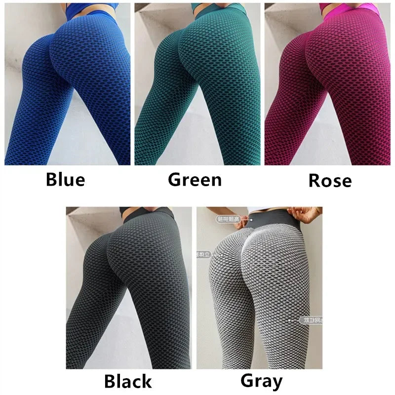 Hohe Taille Dot Yoga Hosen Patchwork Fitness Leggings Frauen Workout Push-Up-Leggings Activewear Knöchel Länge Feminina Jeggings.