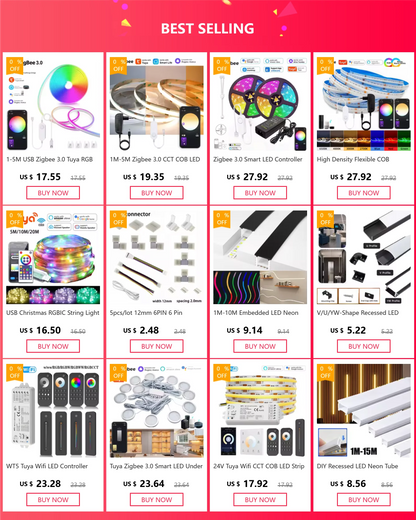 DIY Recessed LED Neon Tube Silicone Gel Covering Flexible Embedded Soft Diffuser Linear White 1M-15M for COB 5050 2835 LED Strip.