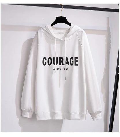 175 kg Plus Size Damen Büste 170 Frühling Herbst Lose Brief Kapuzenpullover Sweatshirt Schwarz Rot Weiß 4XL 5XL 6XL 7XL 8XL 9XL.