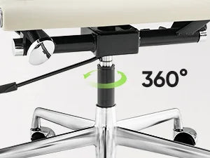 Weiße Drehstühle aus echtem Leder mit mittlerer Rückenlehne, ergonomischer Bürostuhl, verstellbarer drehbarer Gaming-Stuhl aus Leder, gerippter Bürostuhl