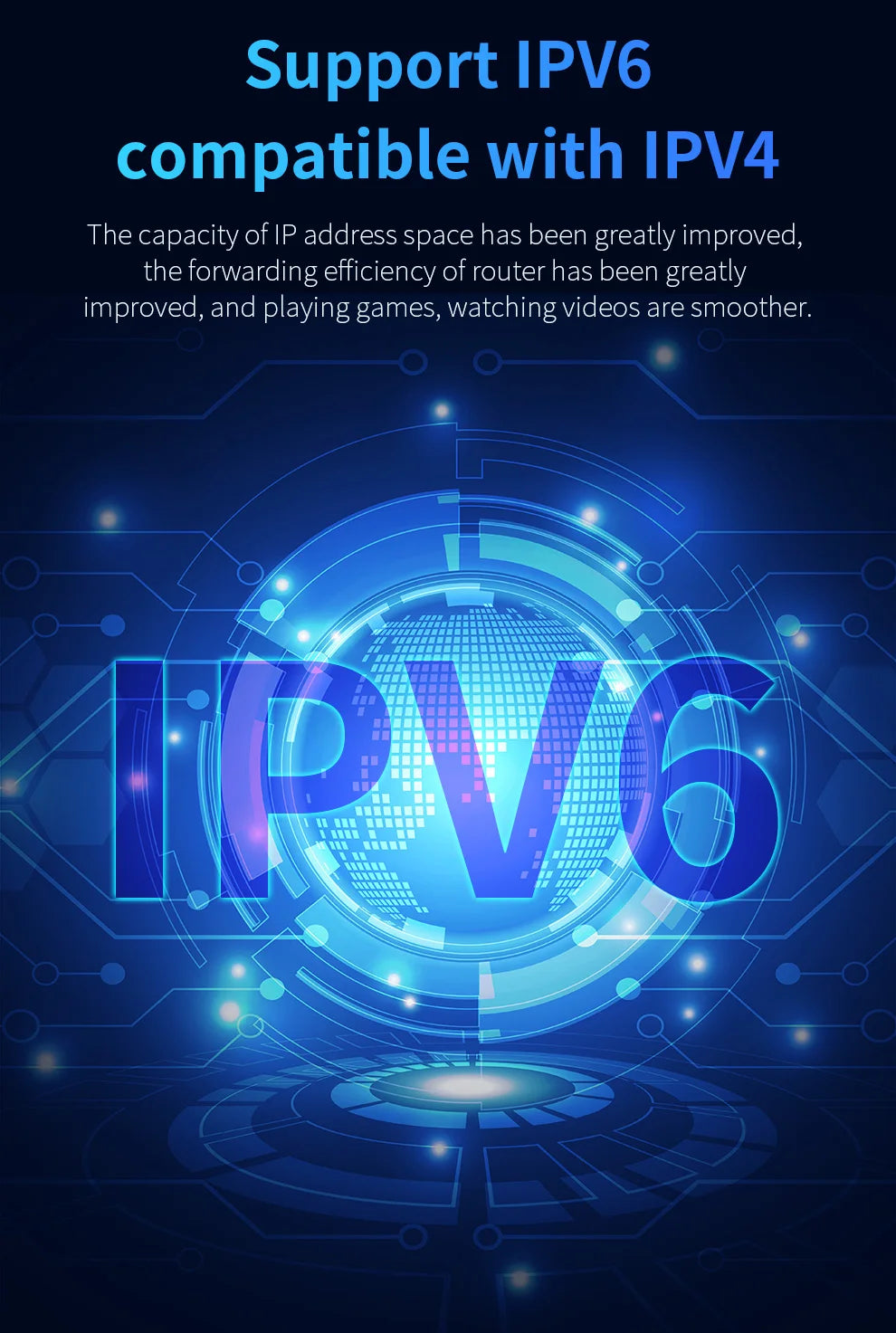 Comfast AX3000 WiFi6 Mesh System Wireless Router 5*5 dBi Antennas Wifi6 Mesh WiFi Router Easy Mesh/Andlink Gigabit Network Ports.