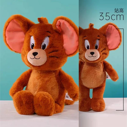 Original Delux Tom and Jerry Plush Toy Long Plush Cartoon Anime Movie Plushies Stuffed Animals Doll Toys for Kids Birthday Gifts.