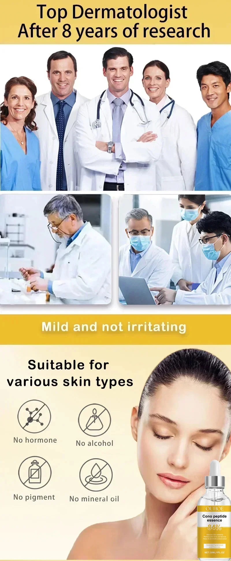 Instant Anti Wrinkle Aging Effect Remove Facial Wrinkles Serum To Fine Lines Around The Eyes Crow's Feet Neck Wrinkle Serum.