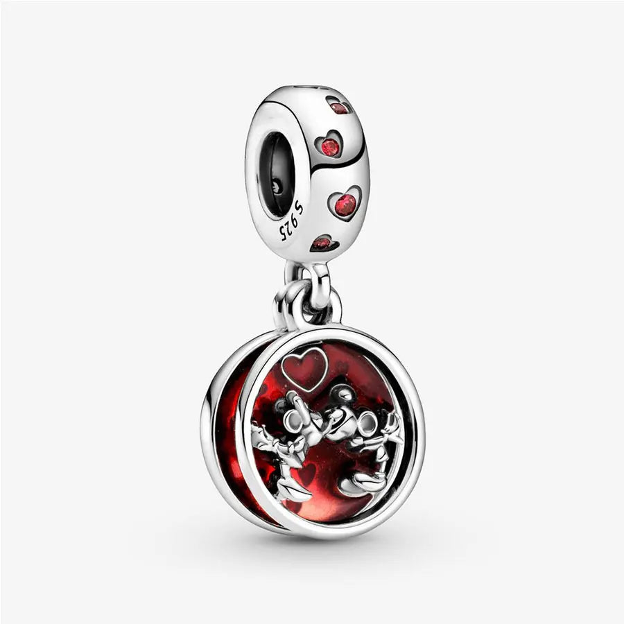 100% 925 sterling silver Disney 100th anniversary charm beads suitable for original DlY bracelet, women's fashion gift