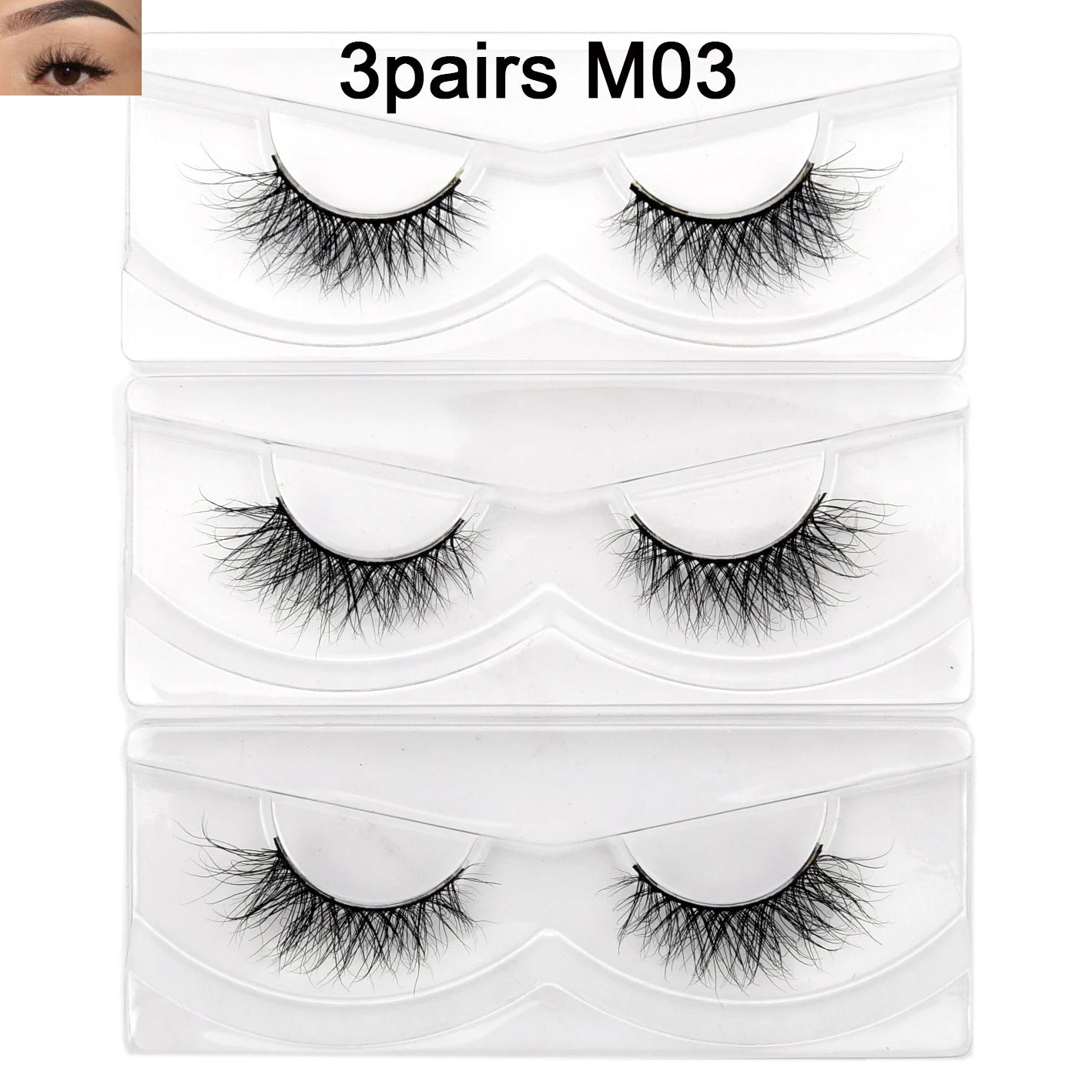 Visofree Eyelashes 3D Mink Eyelashes Long Lasting Mink Lashes Natural Dramatic Volume Eyelashes Extension False Eyelashes D08