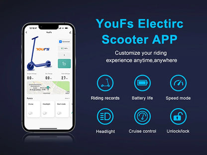 Mankeel 30KM Electric Scooter Adults 350W Foldable Electric Kick Scooter 8.5 Inch APP 10.4AH Folding E-scooter Dual Brake System.