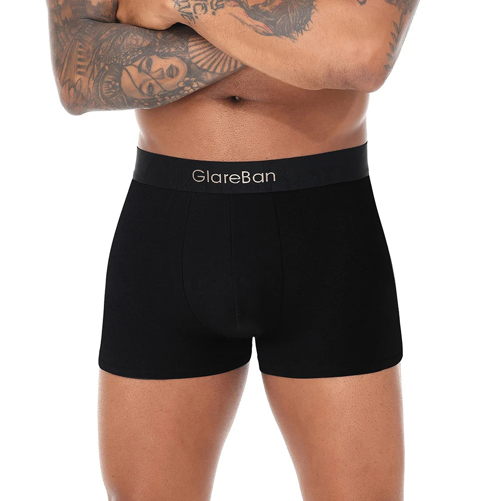 5 stück Pack Schwarz Gold Luxus Marke Baumwolle Boxer Shorts Männer Unterwäsche Weiche Männliche Unterhose für Männer Briefs Boxershorts Sport So