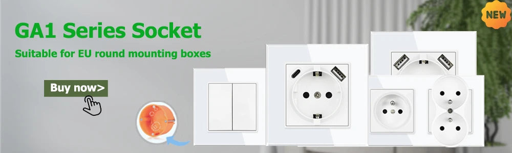 Eiomr eu standard steckdose, einfach und doppelt 220v 16a weiß schwarz pc panel eu steckdose, wand usb typ c stecker steckdose für zu hause.