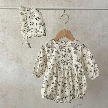 2024 neue Herbst Infant Baby Jungen Mädchen Overall + Hut Samt Einfarbig Lange SleevedNewborn Baby Mädchen Bodys Baby kleidung