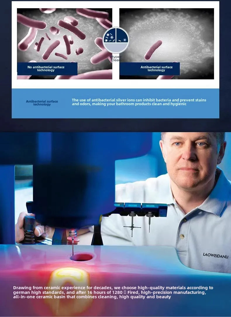 Einfache Installation, wandmontiertes Keramik-Badezimmerwaschbecken für kleine Räume