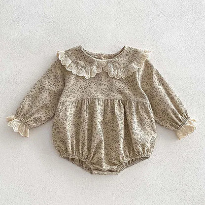 Herbst Frühling Infant Baby Mädchen Bodys + Hut Baumwolle Langarm Blumen Druck Neugeborenen Baby Mädchen Overall Baby Mädchen Kleidung