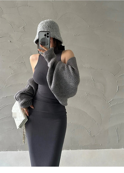 Rot Dünne Sexy Rollkragen Midi Kleid Frauen Abend Party Damen Elastische Hüfte Wrap Elegante Bodycon Kleider Y2k Kleidung