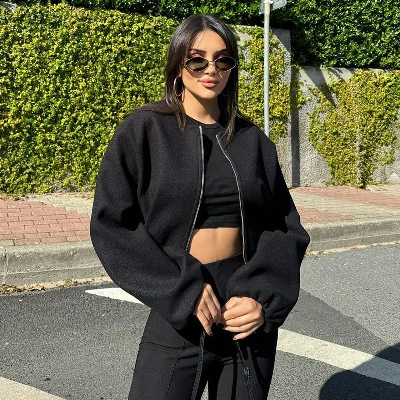 Jacken Herbst Damen 2025, neuer schicker lockerer Damenmantel, elegante Mode, Straße, warmer Jugendmantel.