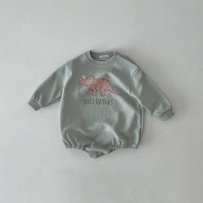 Baby Original Dinosaurier Sweatshirt Strampler 2022 Koreanische Herbst Baby Bodys Kleinkind Ein Stück Kleinkind Jungen Bodys Mädchen Outfits.