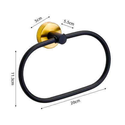 Badezimmer-Hardware-Set aus gebürstetem Gold, Handtuchhalter aus Edelstahl 304, Handtuchring, Toilettenpapierhalter, Kleiderhaken, Badezimmer-Zubehör