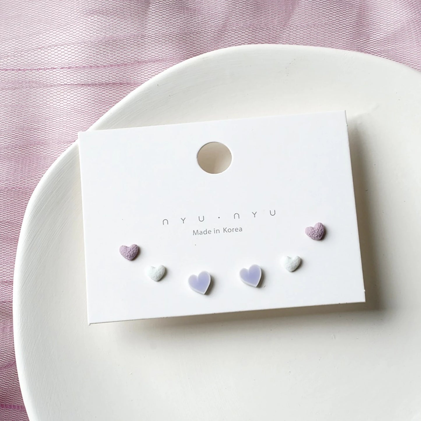 3pairs/set Ceramic Ear Post Stud Earrings Mixed Color Round Flower Star Airplane Universe Planet Earring Girl Women Ear Jewelry