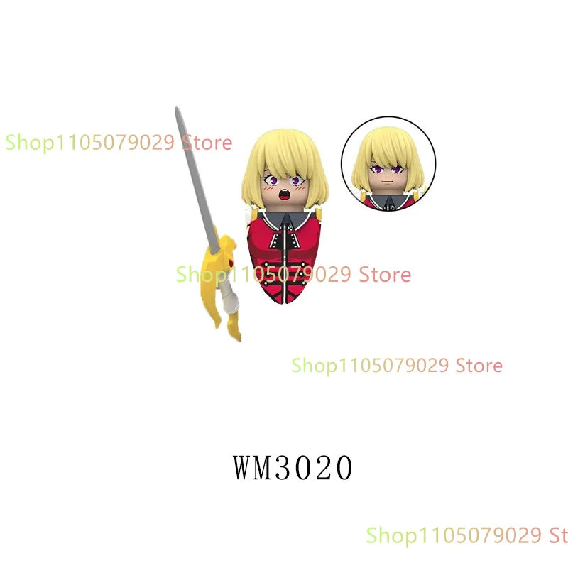 WM6220 WM6221 Anime Cartoon TV Toy Sung Jin Woo Solo Leveling Man S Hunter Level Up Building Blocks for Kids Collect Toys Gift.