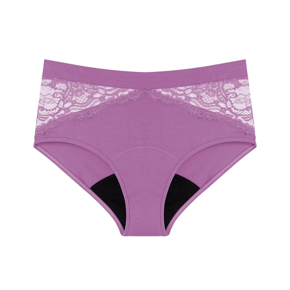 High Waist Period Panties for Women 4-Layer Leakproof Bamboo Fiber Menstrual Underwear Eco-Friendly for Sports Sleep Daily Use