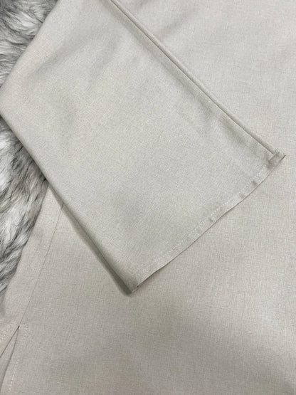 Ramadan kebaya Solid Color Simple Loose tunic with slit waist sleeve abaya Muslim Dresses.