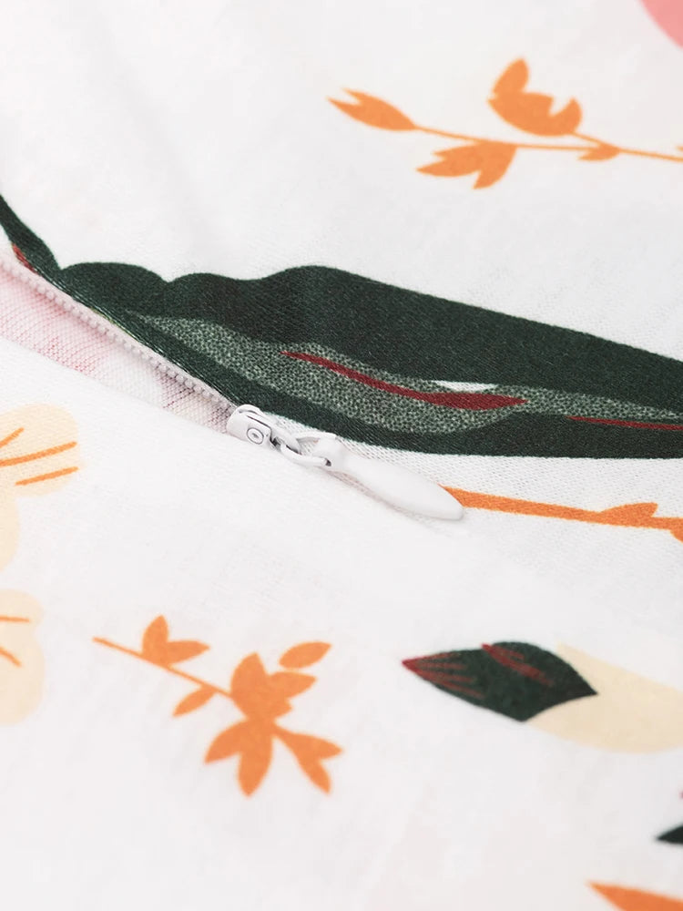 Nice-forever Vintage Elegante Blumen Druck Plissee Rundhals vestidos A-Line Pinup Business Party Frauen Flare Swing Kleid A102