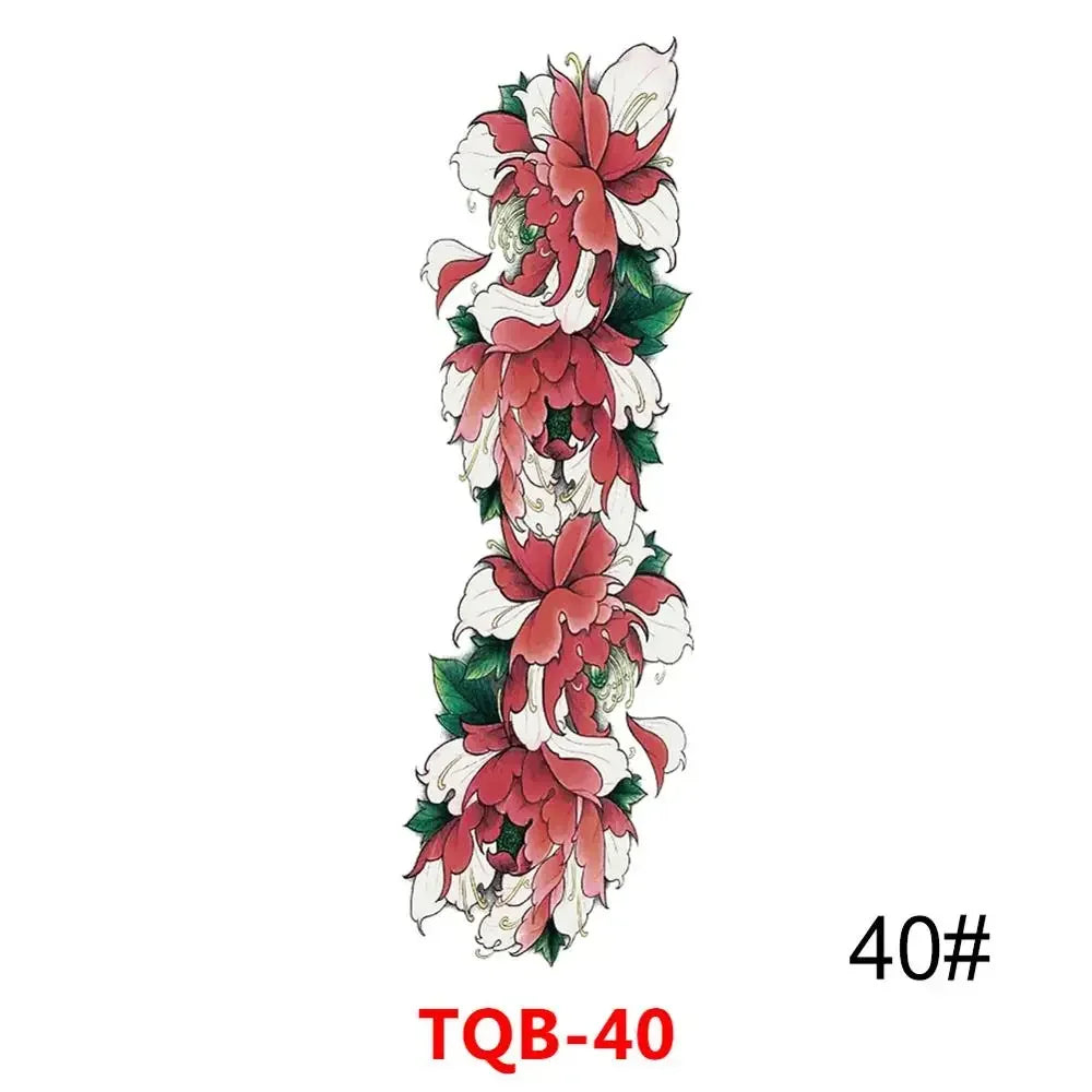 16 Designs Full Arm Temporary Tattoo Sleeve Waterproof Tattoos For Cool Men Women Tattoos Stickers On The Body Art #272596
