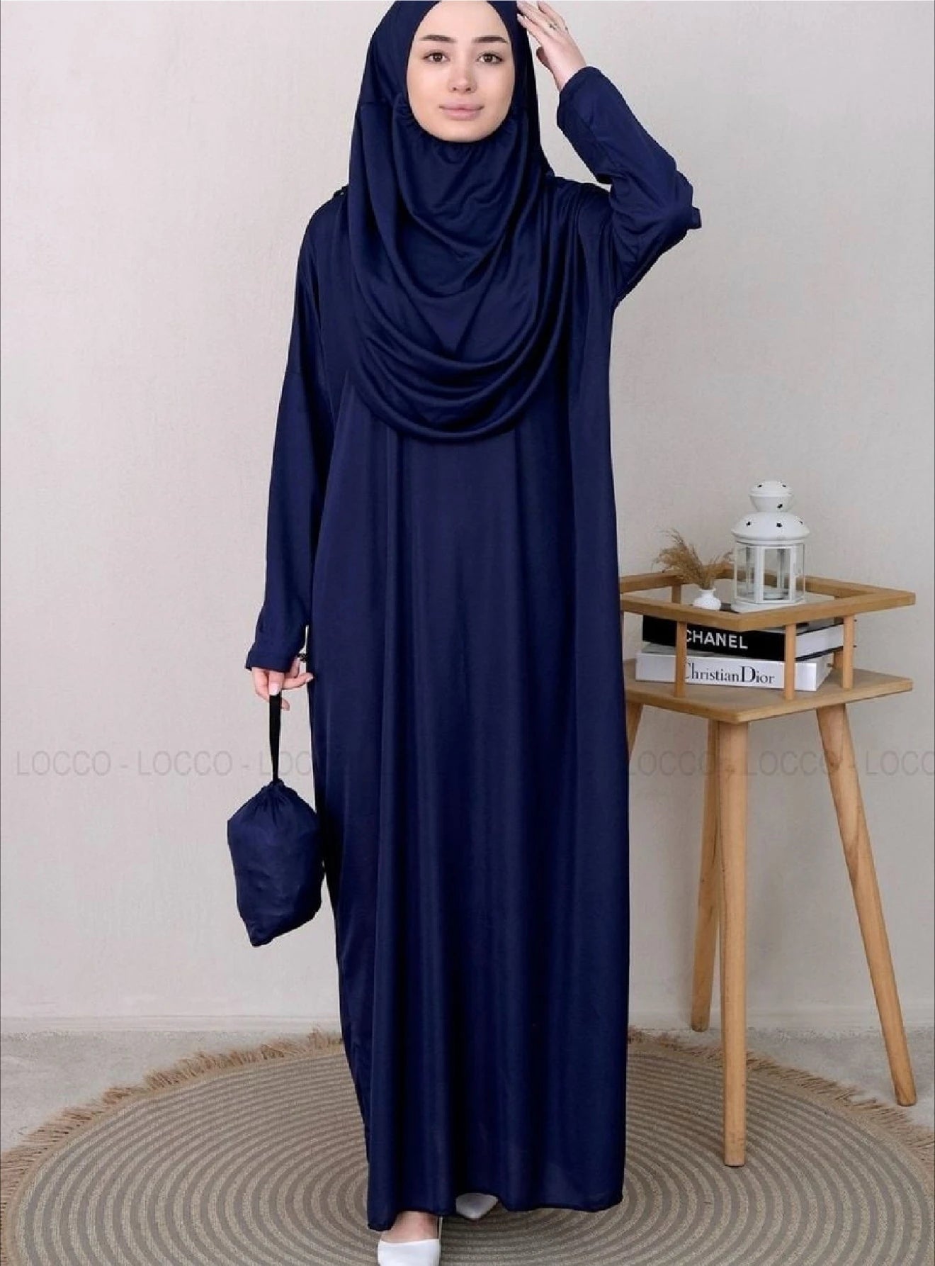 Modest Hooded Prayer Dress Muslim AbayasFull Sleeve One-piece Kaftan Women Ramadan Jilbabs Hijab Dresses Islamic Clothing.