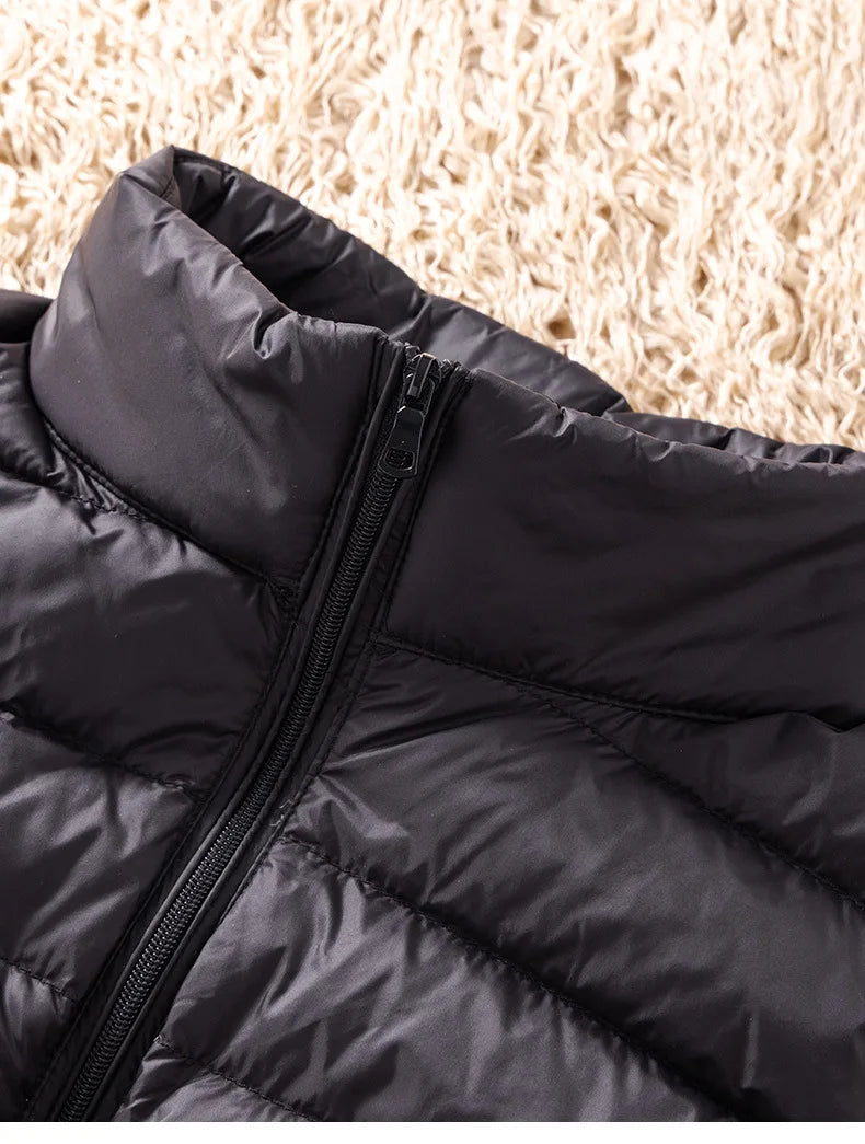 12 Farben 90% weiße Enten Daunen Frauen ärmellose Jacken 2023 Neuankömmlinge weibliche ultraleichte packbare Weste Frauen Mäntel.