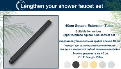 Bluetooth Music Digital Bathroom Shower System Ambient Lighting thermostatic Digital Bathroom Shower Set Faucets Accessories