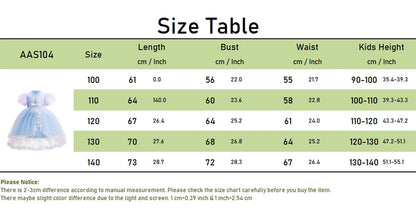 Mädchen Schneekönigin Spitze Schleife Prinzessin Kleid Elsa Cosplay Disney Performance Kleidung Kinder Halloween Karneval Party Fee Outfits.