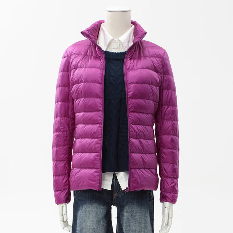 13 Farben Frauen Frühling Puffer Mantel 2023 Neuheiten Ultra Licht Weiße Ente Unten Jacke Koreanische Slim Fit Kurze Parkas.