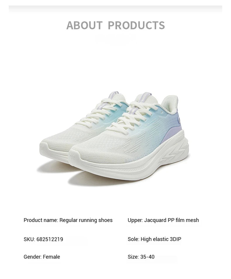 361 Degrees AirFeather 3.0 Women Running Shoes Lightweight Soft Trendy Casual Durable Versatile Stable Female Sneakers 682512219