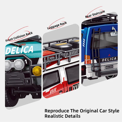 1/24 RC Car 1:24 Scale Mitsubishi Delika Car Model 2WD/4WD High Speed Remote Control Car Toy With Light Gift.