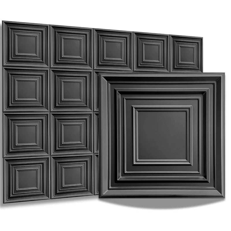 12pcs 30x30cm Champagne gold color 3D Wall Panel Shining Gold 3D Wall Sticker Wedding party background wall art Wood grain paper