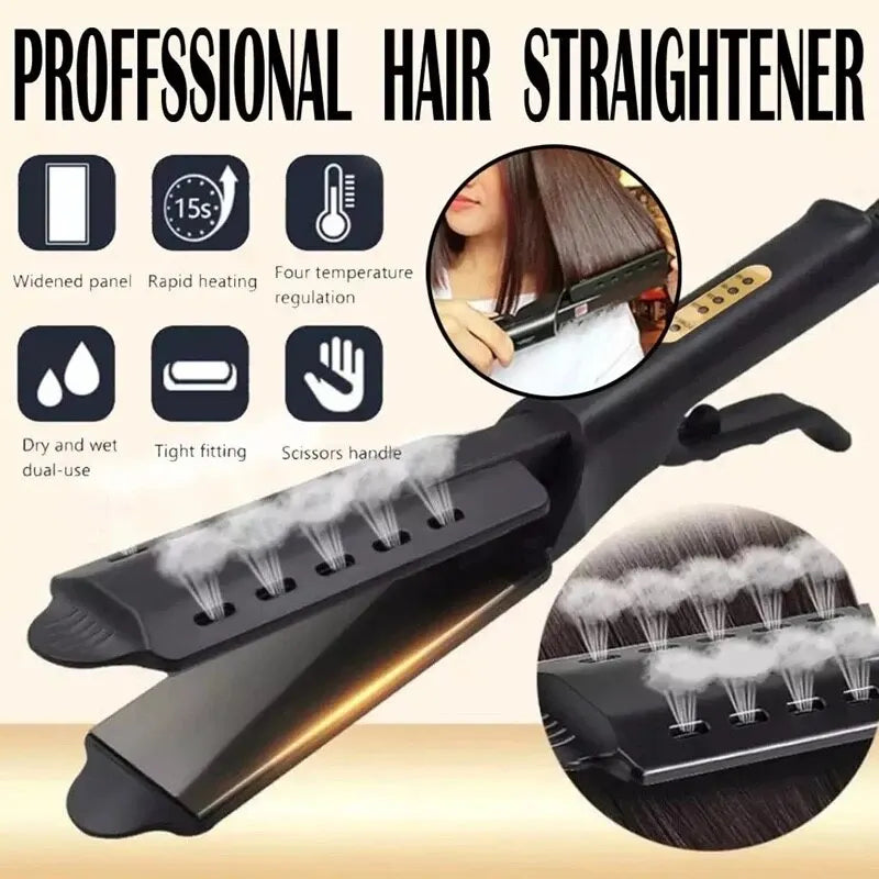 Curling And Straightening Dual Use Hair Straightening Splint Constant Temperature 4 Gears Portable Air Bangs Curling Straightene.