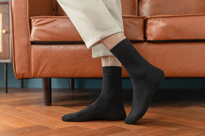 10 Pairs New Men's Cotton Socks New styles Black Business Men Socks Soft Breathable Autumn Spring for Male White.