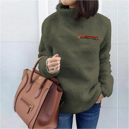 Winter Super Weich und Bequem Einfarbig Rollkragen Pullover frauen Pullover Fashion Zipper Sexy Top Damen Hipster Kleidung.