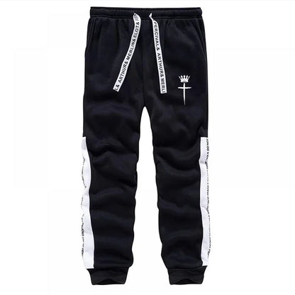 Cross Crown Print Sweatshirts Sweatpants High Quality Street Fashion Tracksuit 2025 Fall/winter Men's Sportswear 2pcs Set.