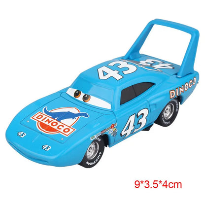 Disney Pixar Cars 2 3 Lightning McQueen Div Fritte Frank Mater Chick Hicks 1:55 Diecast Vehicle Metal Toy Car Kid Birthday Gift