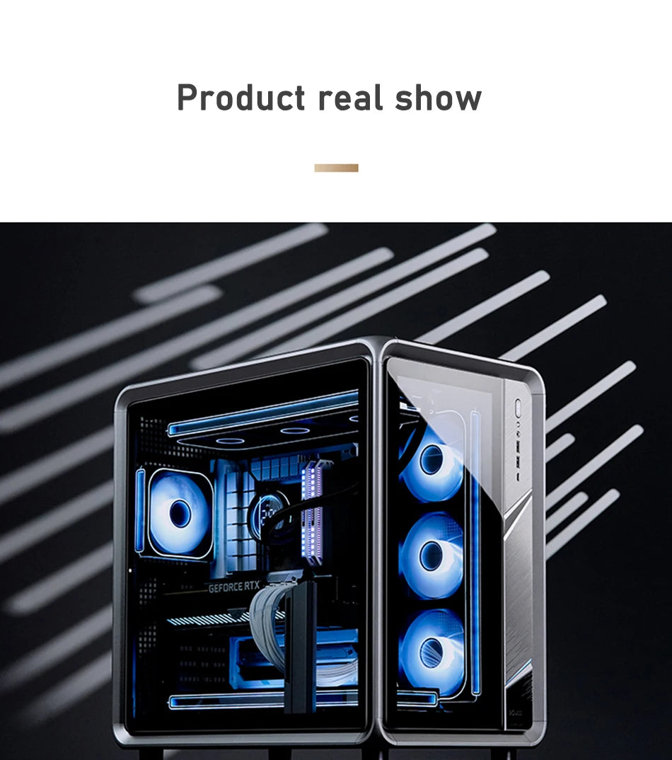 JONSBO BO400 ATX Desktop Case Aluminum Side View Sea View Room Chassis Supports 360 Water-cooled 10 Fan Positions