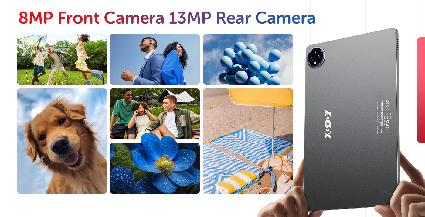XGODY Q17 Android 15 Tablet 11 inch A573 Octa-Core CPU 2K HD Touch Screen 16GB RAM 256GB ROM Android 15 8000mAh 13MP+8MP Camera.