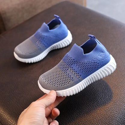 Kids Shoes Multicolor Knitted Toddler Baby Sneakers Casual Slip On Sneakers Children Shoes Kid Girls Boys Sports Shoes