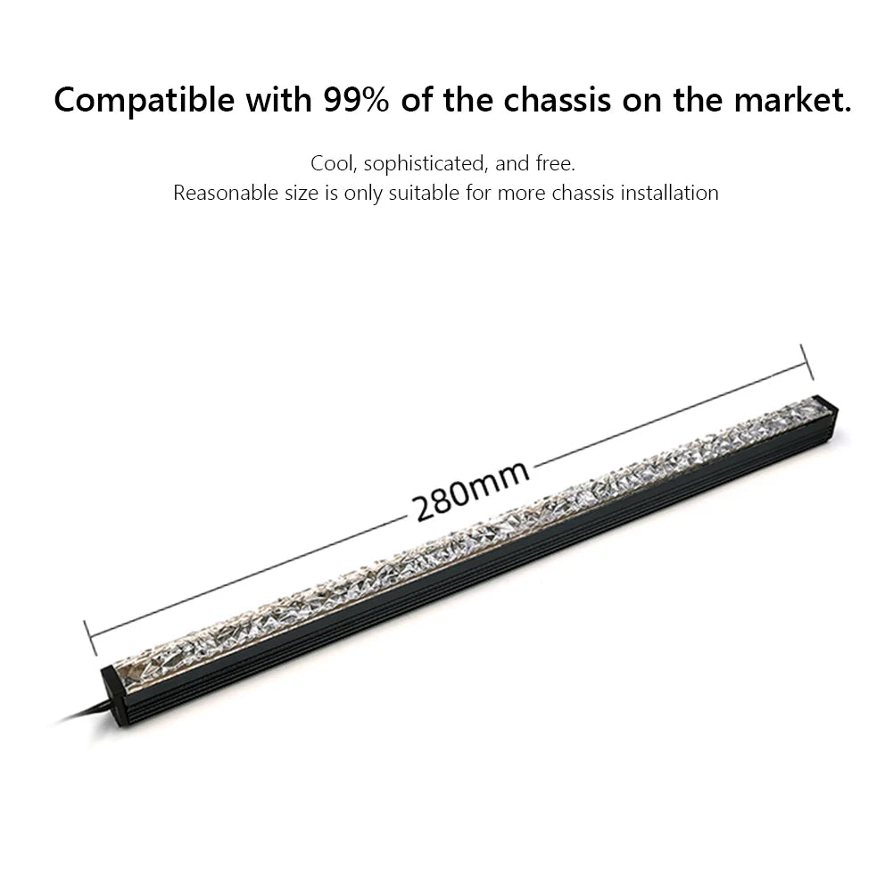 COOLMOON ARGB LED Strip Light 5V 3Pin/Small 4Pin Diamond Magnetic Colorful Atmosphere DIY Lamp Bar for PC Computer Case Chassis.