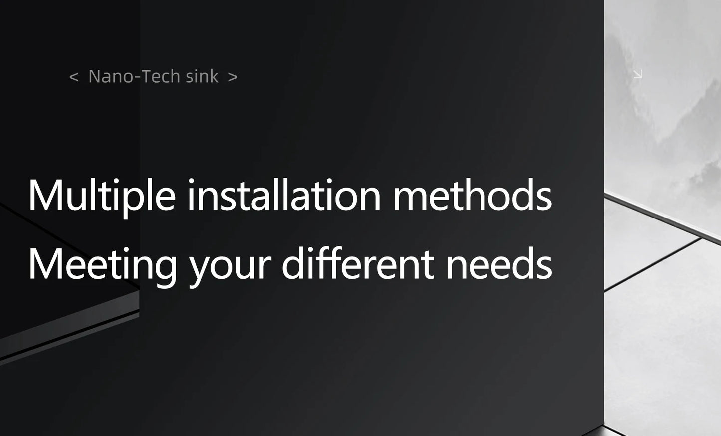 ASRAS Kitchen Sink Stainless Steel Nano Grey Kitchen Sink with Built-in Food Purifier, Hidden Cover & Adjustable Lift Faucet