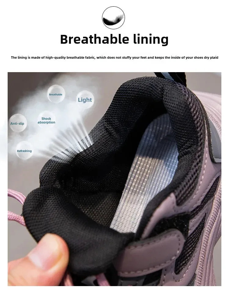 Kuromi Girl Shoe Spring Autumn Sanrios New Anime Figure Mesh Cloth Kawaii Cartoon Child Resistant To Dirt Sneakers Breathable.