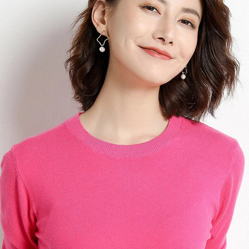 22 farben Herbst und Winter Kaschmir Pullover Frauen Pullover Oansatz Pull Femme Lange Hülse Frauen Casual Lose Pullover Pullover