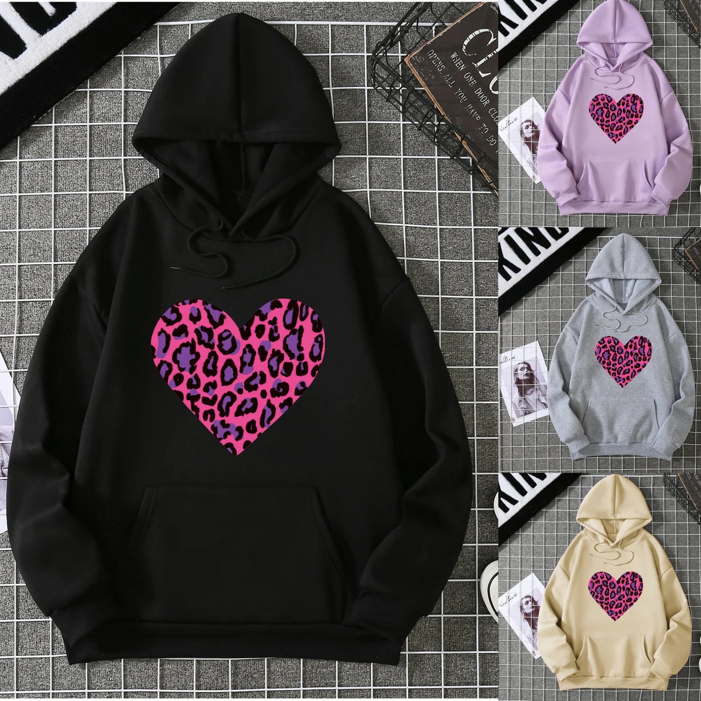 2025 Winter Neue Damen Hoodie High Street Unisex-Stil Doppeltaschen Sweatshirts Oberbekleidung Plus-Size Damenbekleidung CYXX 224.