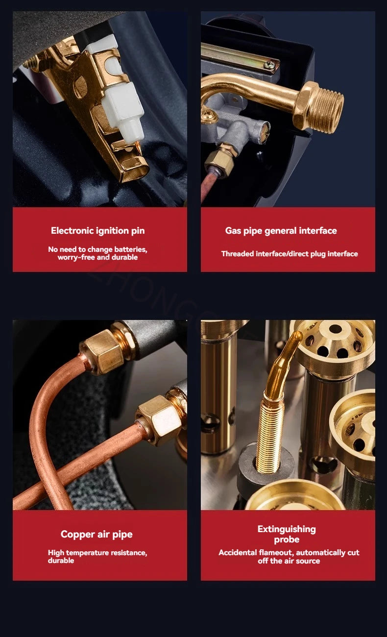 Low-pressure Fierce Fire Stove Single Commercial Gas Stove with Flameout Protection Liquefied Gas Stove Low-pressure.