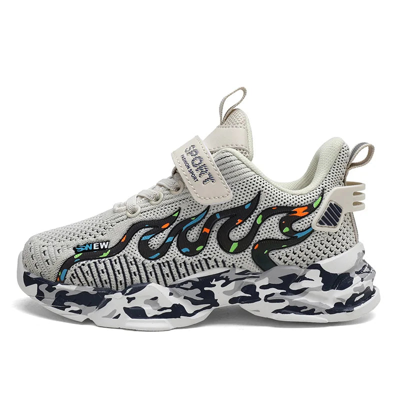 Boys Running Shoes 2022 Design Children Sneakers Mesh Kids Casual Sneakers 7-12 Years Children Sneakers for Boys