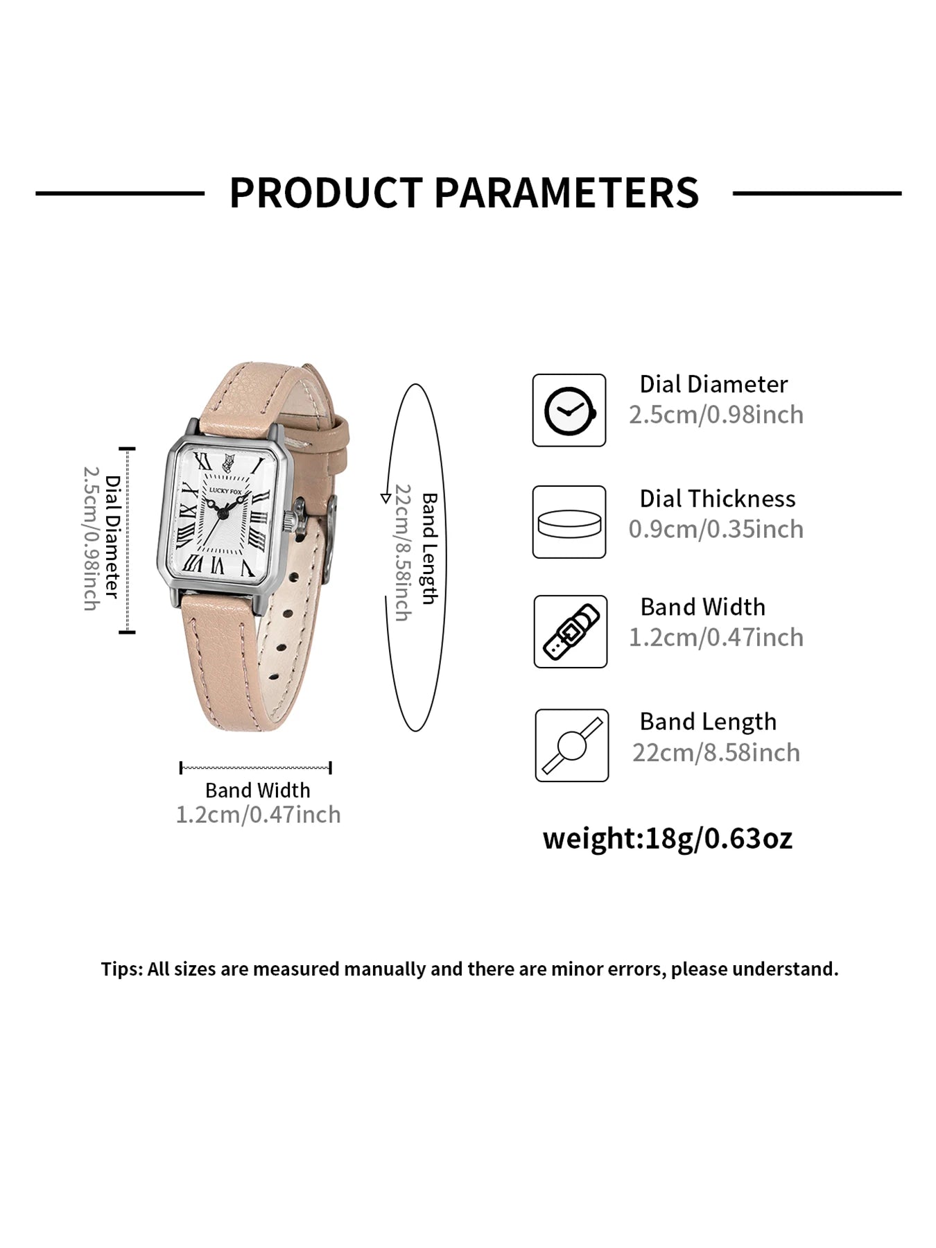Fashion Rectangle Quartz Wrist Watch for Women Luxury Brand Roman Dial Leather Strap  Ladies Watches Clock.